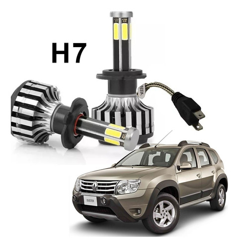 Focos Duster Renault 2012-2017 Delanteros 6 Caras H7 Foto 2