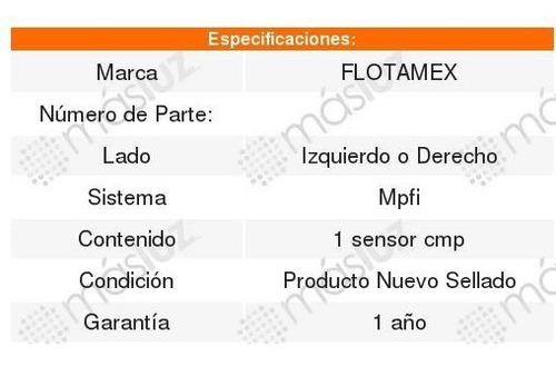 Sensor Arbol Cmp Chevrolet Matiz 1.0l 2004 2005 2006 2007 Foto 2