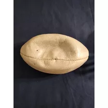 Antigua Pelota De Rugby De Cuero Pequeña 