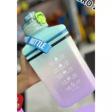 Botella Para Agua Deportiva Cuadrada De 2l Multicolor