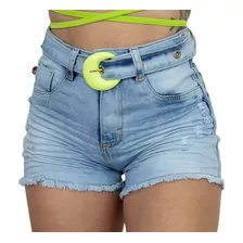 Short Jeans Claro Desfiado Fiv Lima