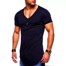 Kit 5 Camisetas Masculina Long Line Oversized Swag Elastano