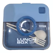 Vianda Lanchera Lunch Box Yakada 1000 Ml Con Cubiertos