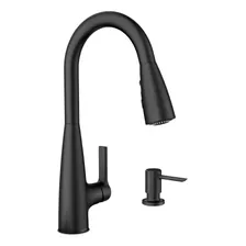 Moen 87627bl Haelyn - Grifo De Cocina Con Rociador Extrable