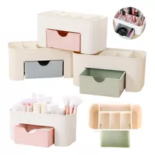 Organizador De Mesa Maquillaje Manicuria Escritorio Plastico