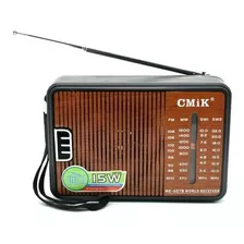 Radio Cmik Mk- 607b Fm / Am / Sw1-2 Color Marrón