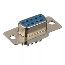 10 Peças * Conector Db9 Fêmea 180º Rs232 Para Soldar Fio