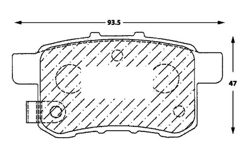 Pastilla De Freno Trasera Acura Tsx  2.4 2013 Foto 3