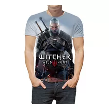 Camisa Camiseta Games The Witcher Jogo 3 Full 3d