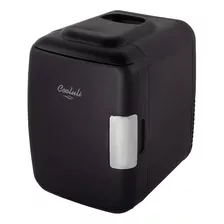 Mini Refrigerador Negro Para Dormitorio De 4 Litros Cooluli