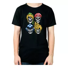 Remera Calaveras Zelda Mario Megaman Cloud 570 Dtg Minos