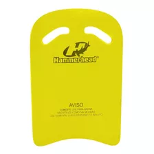 Prancha Natação Com Orifício Eva 40x27cm Treino Hammerhead Cor Amarelo