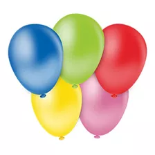 100 Unid - Bexiga Balões Liso Zerinho 2,5 Sortido