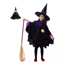 Disfraces De Bruja Para Halloween De Diabla Niños + Gorra