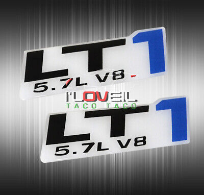 2x Gm Chevy Chevrolet Ls1 5.7l V8 Hood Fender Bumpers Em Yyo Foto 2