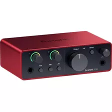 Focusrite Scarlett Solo 4ta Gen Interfaz De Audio Usb-c Color Rojo