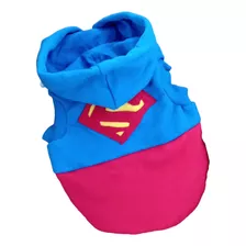 Blusa Roupa Pet Moleton Super Man Tamanho 1