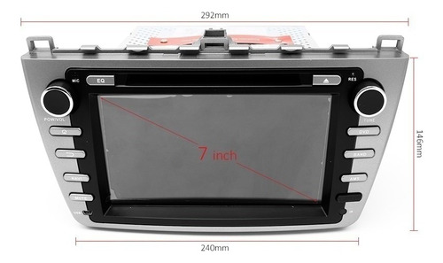 Estereo Dvd Gps Mazda 6 2009-2013 Bluetooth Touch Hd Radio Foto 4