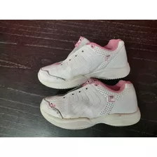 Zapatillas Fila Blancas Con Rosa Talle 29