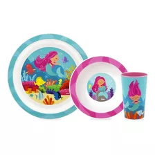 Kit Refeição Buba Alimentação Prato Copo Bowl Bebê Fun 