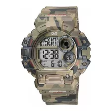 Reloj Q&q Hombre Deportivo Camuflado Militar Q Q Casual