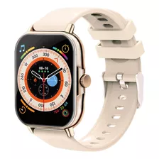 Smartwatch 1.81 Ip67 Bt Android/ios Bocina Y Mic Nsw-201bgg Color De La Caja Blanco Color De La Correa Beige Color Del Bisel Beige Diseño De La Correa Milanese