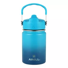 Garrafa Termica Straw Flask 355ml Ocean Blue Kids Fitness