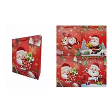 Pack De 12 Bolsas De Navidad 32x26x10