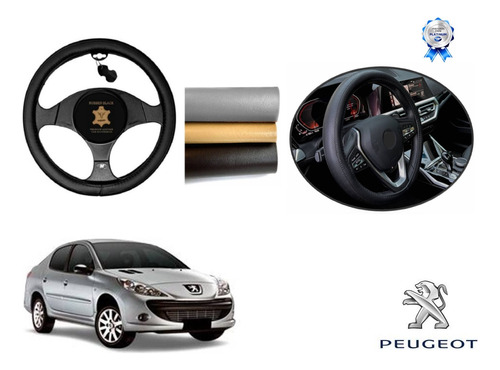 Tapetes 3d Logo Peugeot + Cubre Volante 207 Sedan 08 A 14 Foto 3