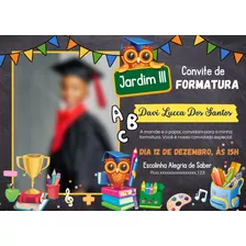 Convite Virtual De Formatura Infantil Com Foto