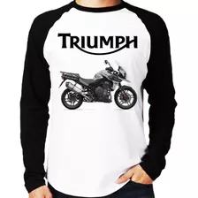 Camiseta Raglan Moto Triumph Tiger 1200 Alpine Edition Longa