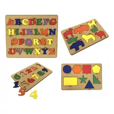 Jogo Educativo Animal Abc Número Formas Brinquedo Criança 