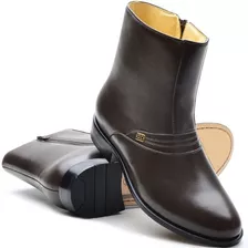 Bota Botina Masculino 6000 Couro Mestiço - 100% Couro 