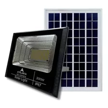 Luminaria Refletor Solar Led 300w Forte Campo Área Externa 