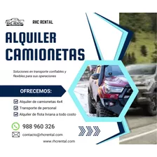 Alquiler De Camionetas Pick Up 4x4 Toyota Hilux 