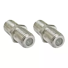 2 Conector Unión Para Cable Coaxial Rg-6