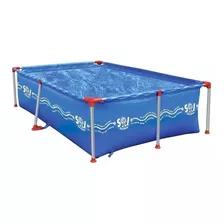 Pileta Estructural Rectangular Sol De Verano Sol 250 Con Capacidad De 2700 Litros De 2.5m De Largo X 1.65m De Ancho Azul