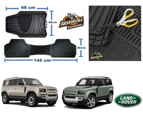 Kit Tapetes Armor All + Cojines Land Rover Defender 20 A 24 Foto 2