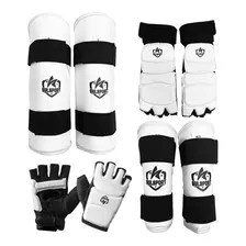 Kit Taekwondo Meia + Caneleira + Luva + Antebraço Sulsport