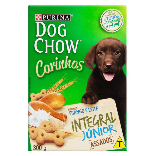 Biscoito Para Cães Filhotes Frango E Leite Purina Dog Chow Extra Life Caixa 300g