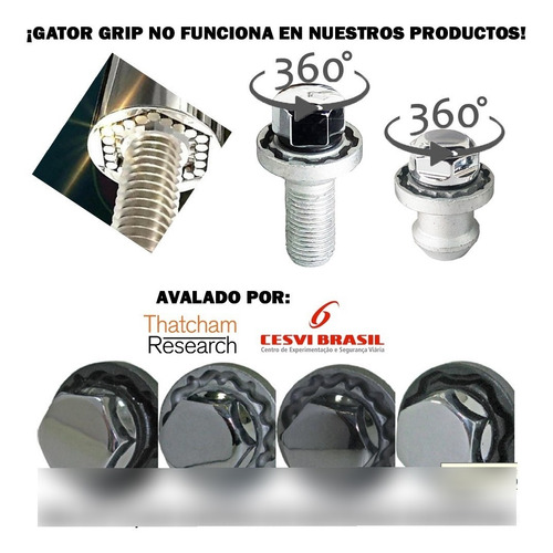 Kit 4 Tuercas Seguridad 14 X 1.5  New Vw Beetle - Full! Foto 7