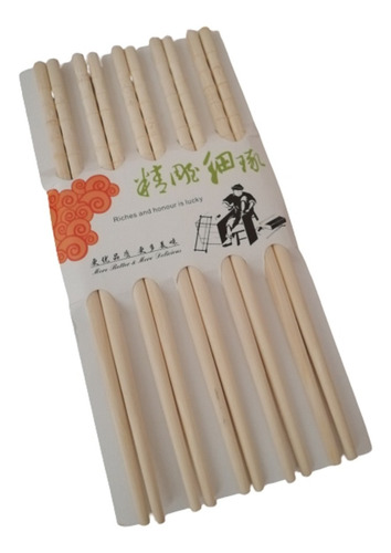 Palillos Chinos En Bambu X 10 Pares