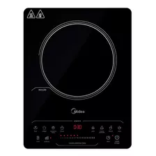 Cooktop 1 Boca De Indução Midea Cyad11 Portátil Preto 110v