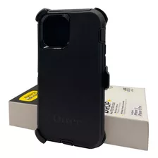 Funda Para iPhone 11 Hasta 14 Pro Otter Box Defender+clip Color Negro iPhone 12/12 Pro