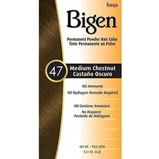 Bigen Polvo Color Del Pelo # 47 Medio Castaño 0,21 Oz (paque