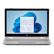 Notebook Multilaser M11w Prime Pc280 Prateada Táctil 11.6 , Intel Celeron N4020 4gb De Ram 64gb Ssd, Intel Uhd Graphics 600 1366x768px Windows 11 Home