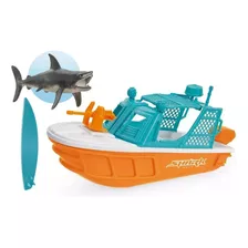 Barco Brinquedo Shark Wave Tubarão Usual Para Piscina