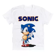 Camiseta Infantil Sonic E Super Mario / Com Nf-e 