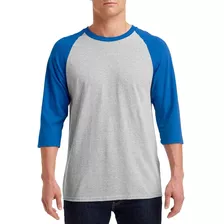 Camiseta De Béisbol Gildan Heavy Cotton Three-quarter Raglan