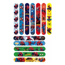 Pack 12 Pulseras Fiestas Cumpleaños Niños Diseño Spider Man